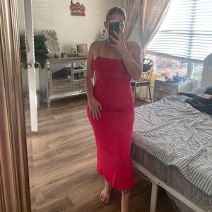 Hot Pink Stretchy Dress